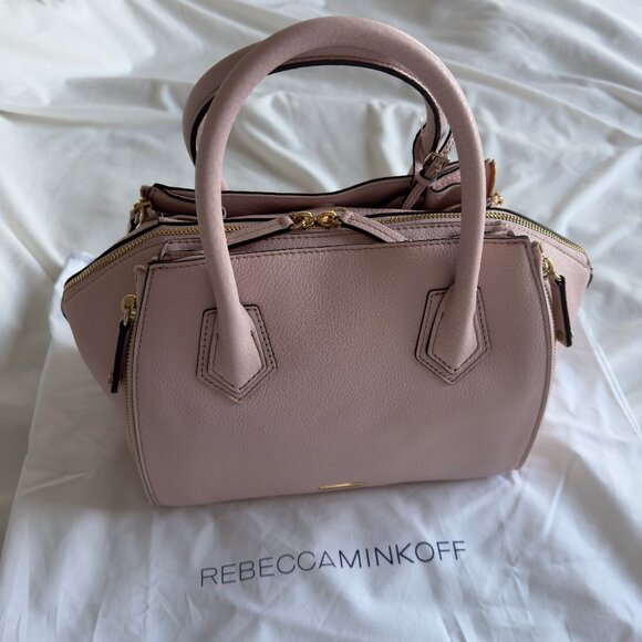 Rebecca Minkoff Pink Leather Medium Perry Satchel - Picture 1 of 12